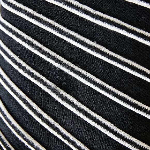 ZARA Knit Black and White Striped Midi dress size S - Picture 6 of 6